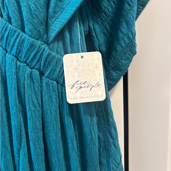 Free People Deep Teal Maxi Dress - Picture 4 of 4